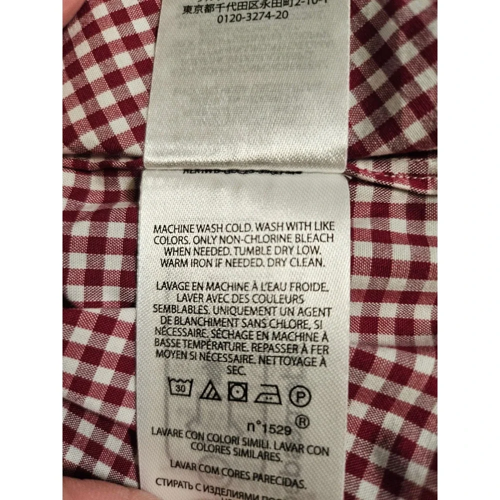 Polo Ralph Lauren Button Down Men 3XB Burgundy Gingham Stretch Long Sleeve Shirt - Picture 8 of 10